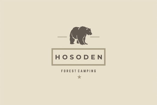 Logo semplice per il forest camping club