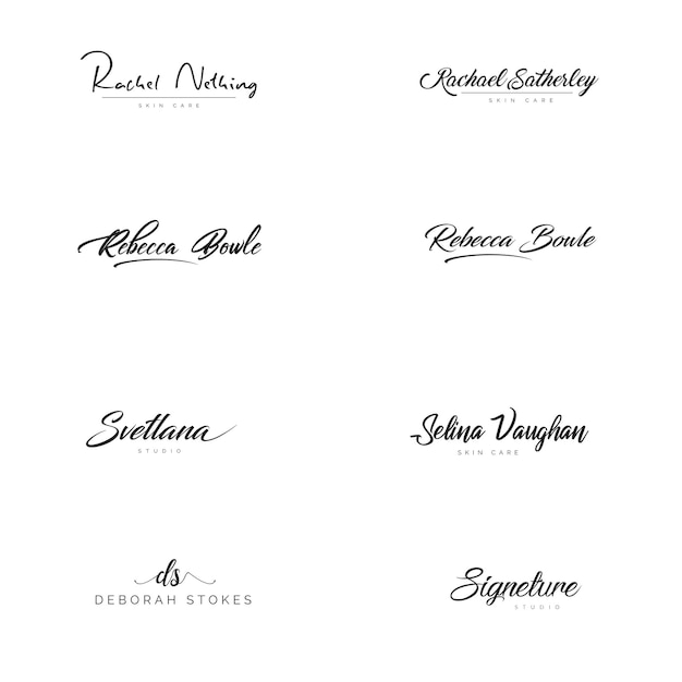 PSD logo signature psd