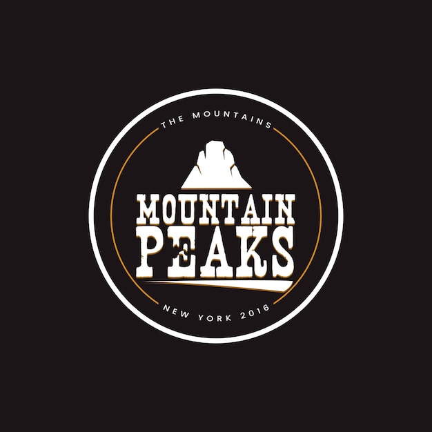 Le logo des sommets de montagne