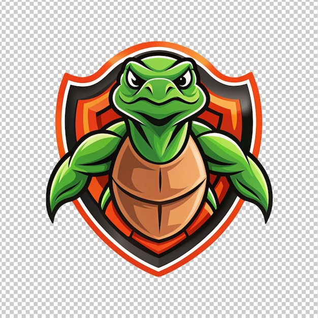 PSD logo de tortue sur fond transparent