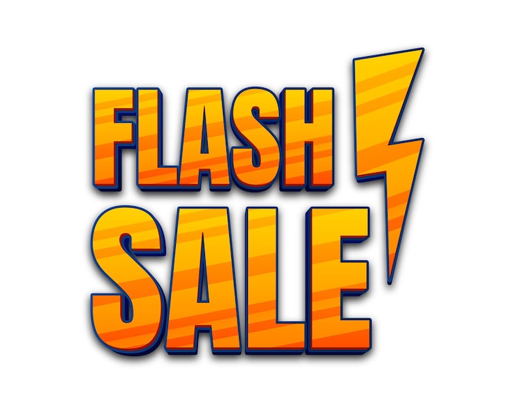PSD un logo para una venta flash