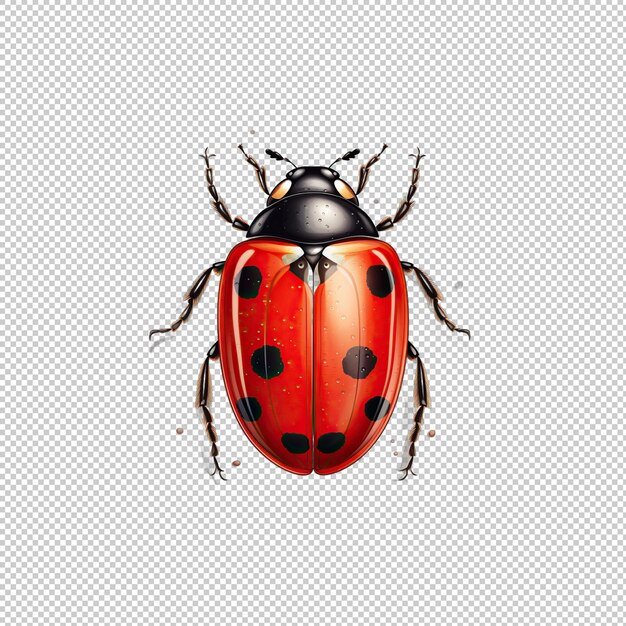 Logo Watecolor Ladybug Isolé à L'arrière-plan Iso