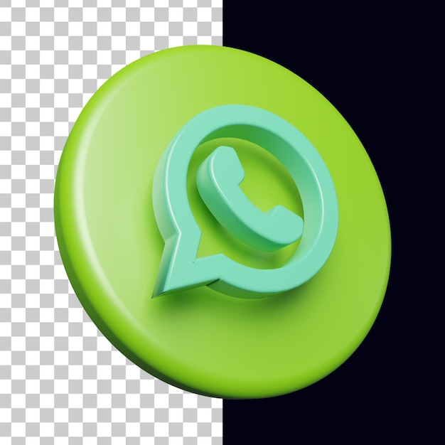 Logo Whatsapp 3d