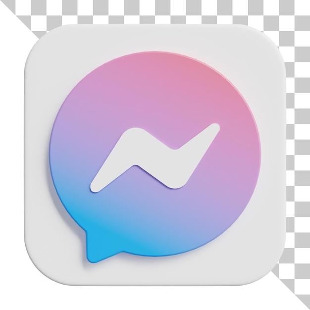 Logotipo 3D da mídia social
