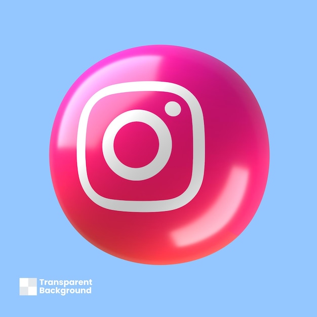 PSD logotipo 3d do instagram