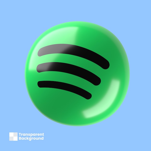 Logotipo 3d do spotify