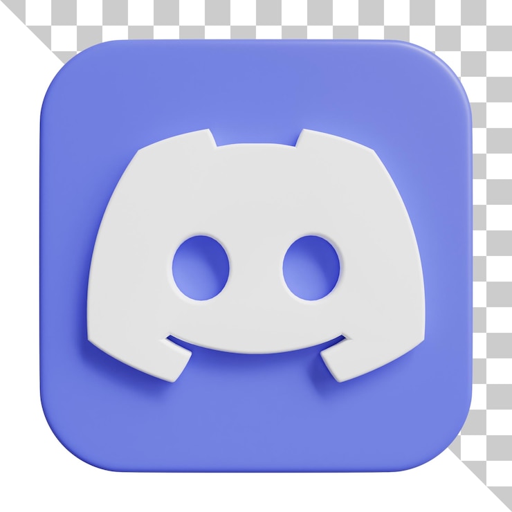 PSD logotipo 3d de redes sociales