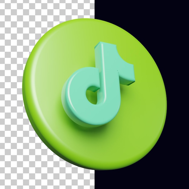 Logotipo 3d tiktok