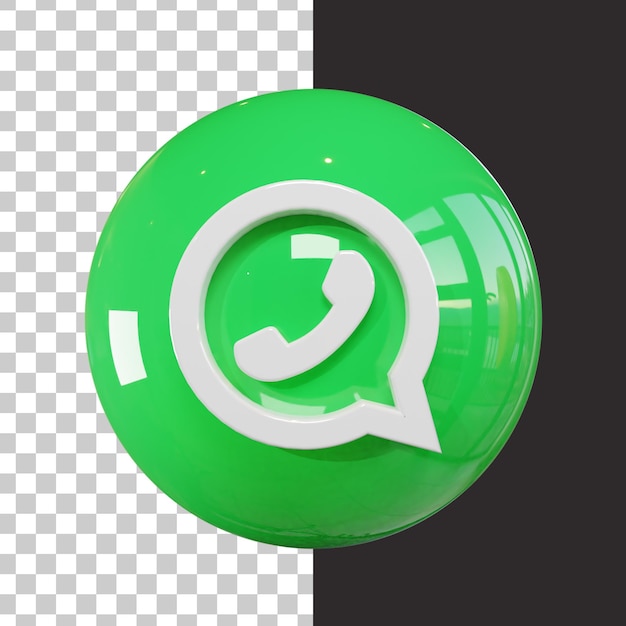 Logotipo 3D de Whatsapp