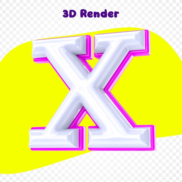un logotipo amarillo y rosa para un modelo 3D