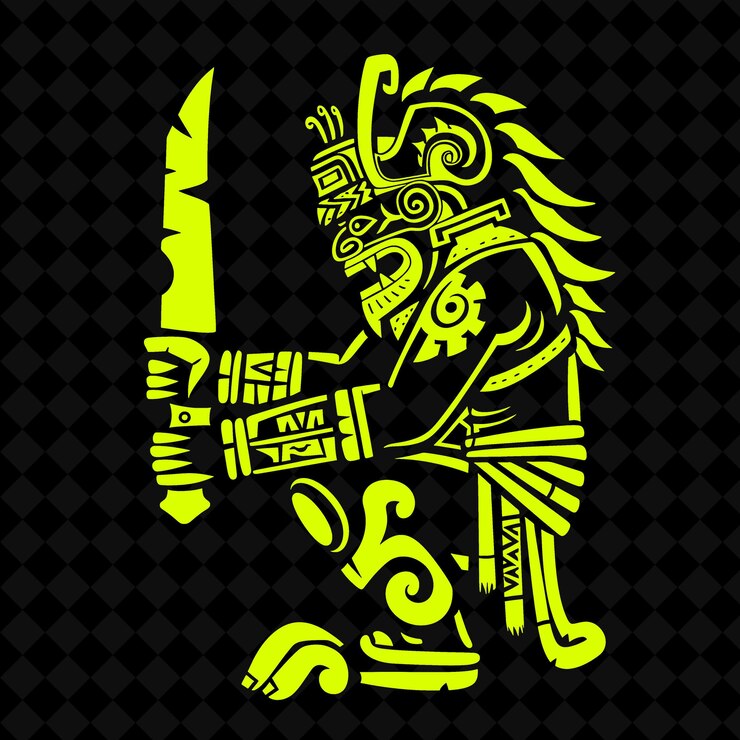 PSD un logotipo amarillo y verde con una mujer en un fondo amarillo y green