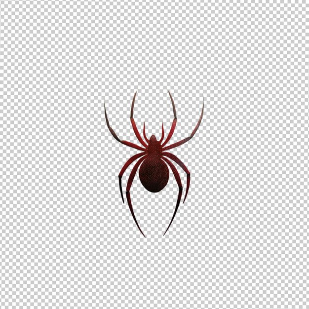 PSD el logotipo de la araña en un fondo transparente