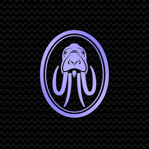 un logotipo azul y púrpura con un pulpo en él