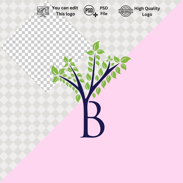 Logotipo B minimalista moderno
