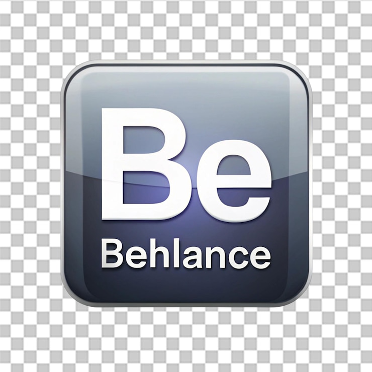 PSD el logotipo de behance aislado en un fondo transparente