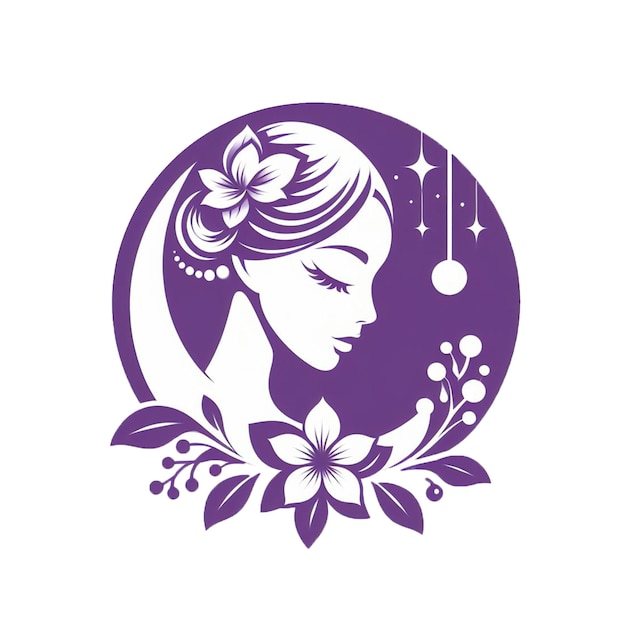El logotipo de la belleza de la mujer