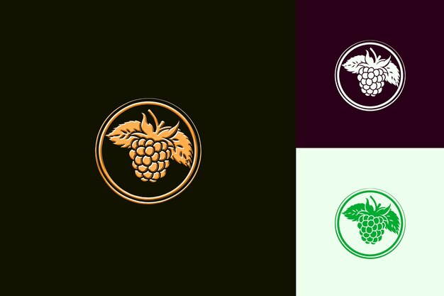 El logotipo de Blackberry Mojito con un Blackberry y una ramita de menta Lo PNG Diseños de bebidas inspiradas en las zonas tropicales