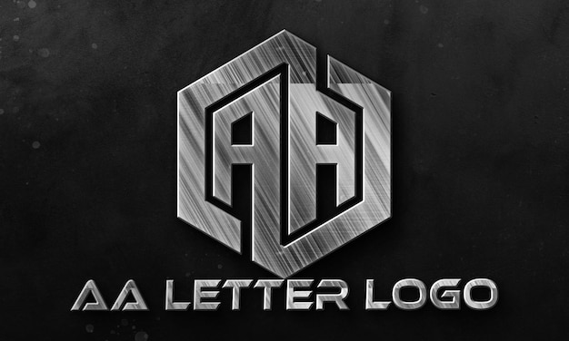 un logotipo en blanco y negro para una letra a