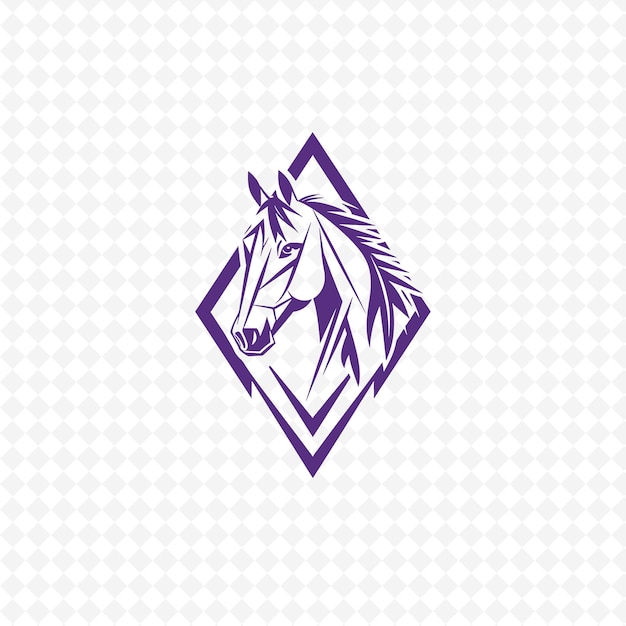 logotipo del caballo sobre un fondo blanco