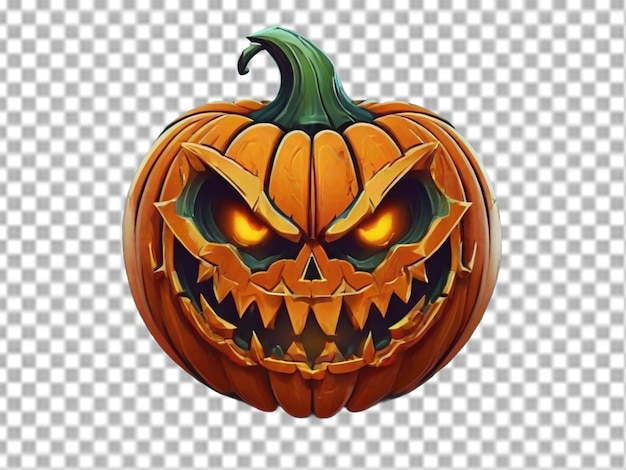 PSD el logotipo de la calabaza en un fondo transparente