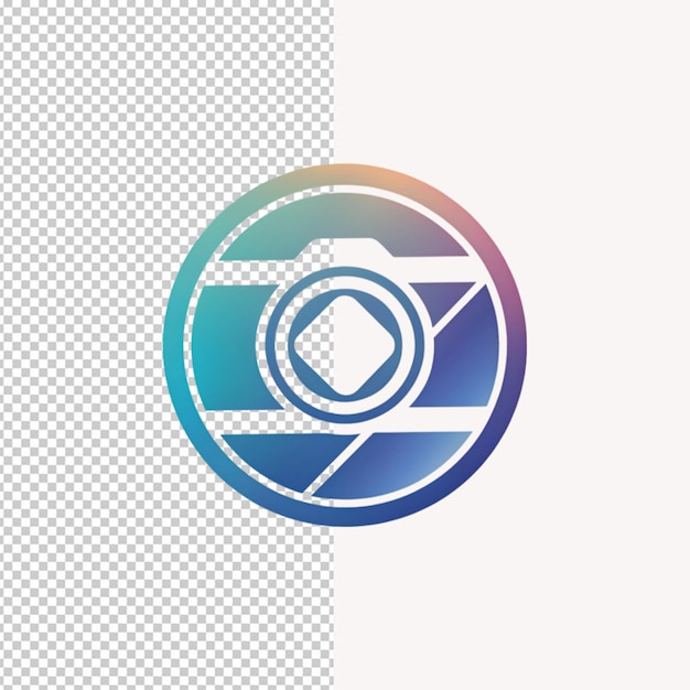 PSD el logotipo de la cámara en un fondo transparente