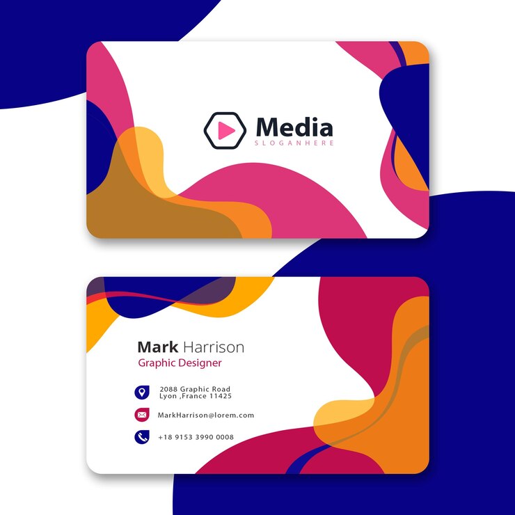 un logotipo colorido para la compañía de medios