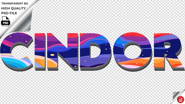 PSD un logotipo colorido con la palabra ciudad en él