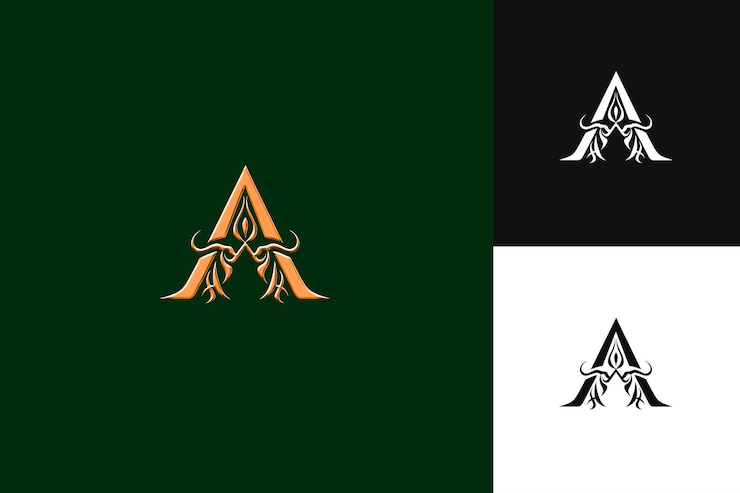 PSD logotipo com letra de postura real monograma logotipo estilo design lo ilustração logotipo desenhos vetoriais
