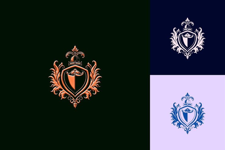PSD el logotipo de la corona y la corona