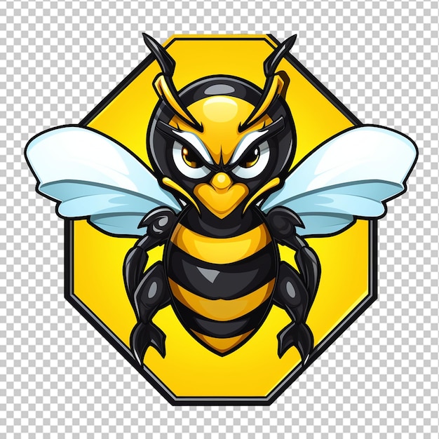 Logotipo da mascote da abelha
