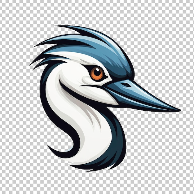 PSD logotipo da mascote da avocet