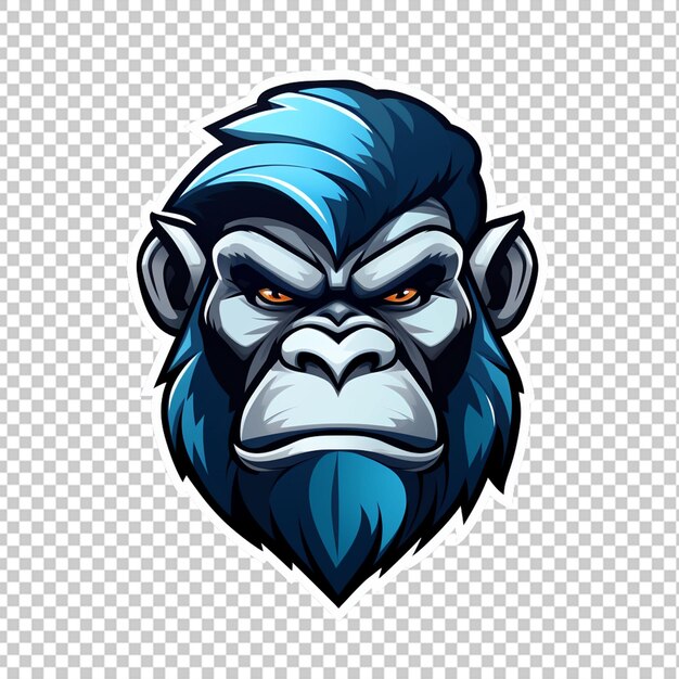 PSD logotipo da mascote do babuíno