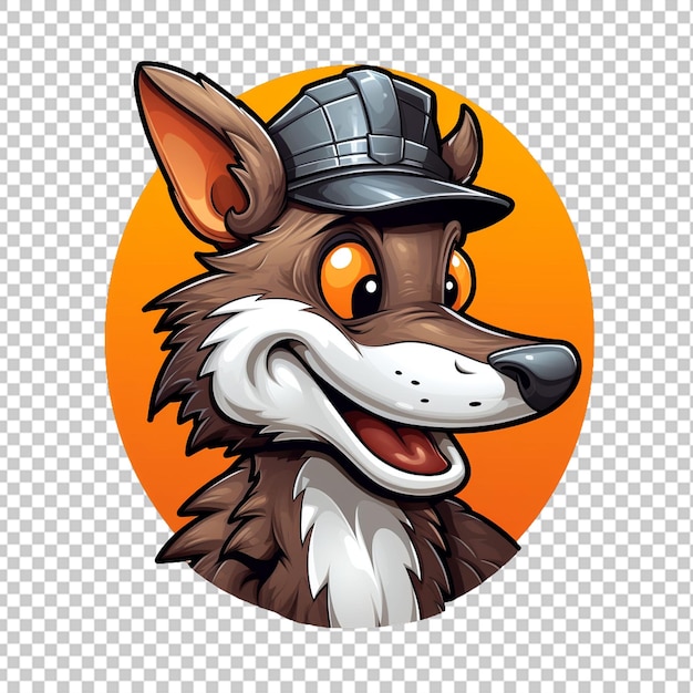 PSD logotipo da mascote do bandicoot