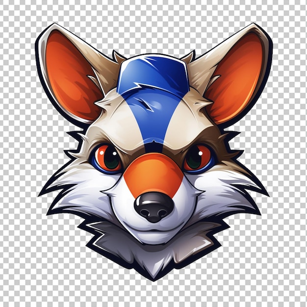 PSD logotipo da mascote do bandicoot