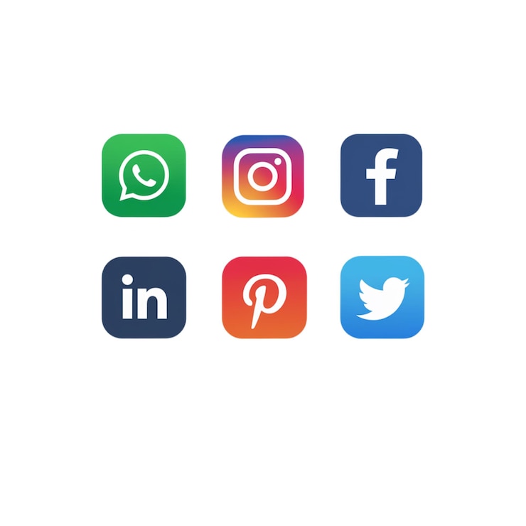 PSD logotipo das redes sociais png