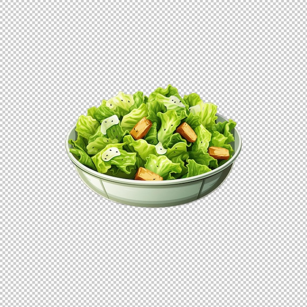 PSD logotipo de adesivo césar salada fundo isolado
