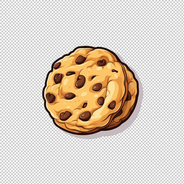 PSD logotipo de adesivo cookies isolado isola de fundo