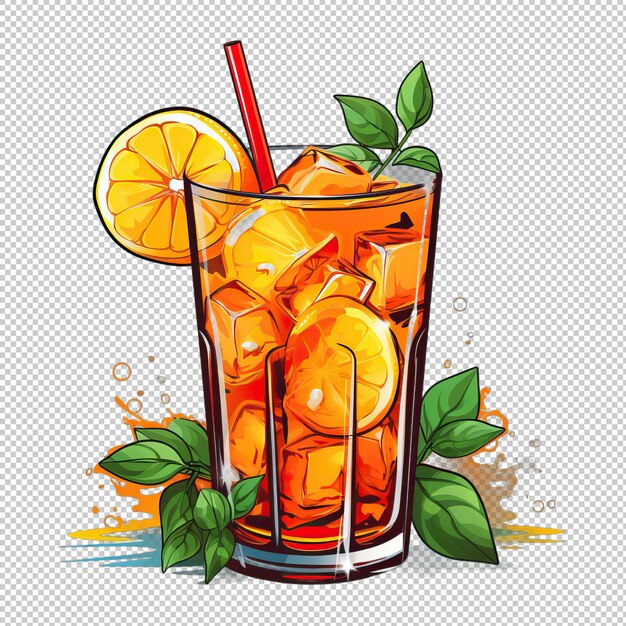 Logotipo de desenho animado aperol spritz fundo isolado