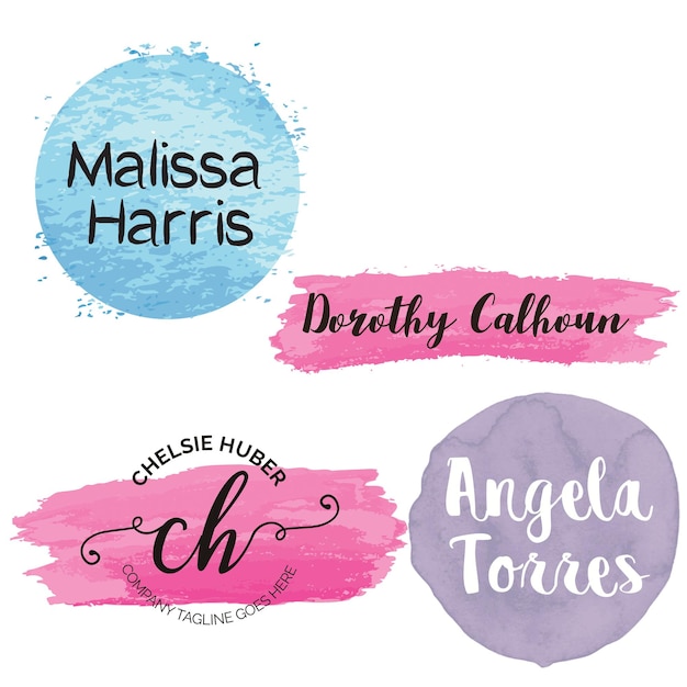 Logotipo de marca feminina PSD