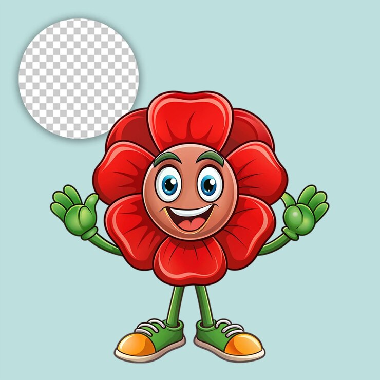 PSD logotipo de rosa em fundo transparente