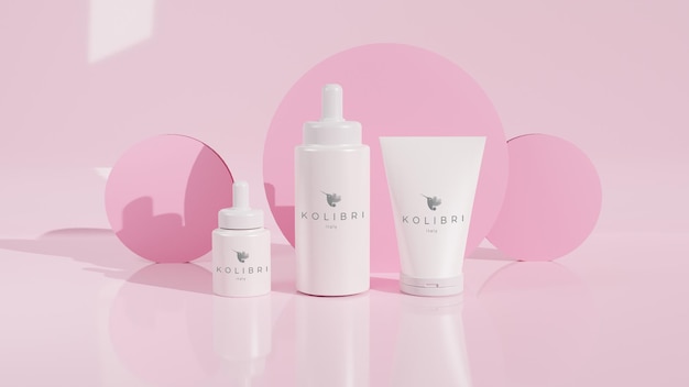 logotipo del prodotto di bellezza mockup gratuito psd