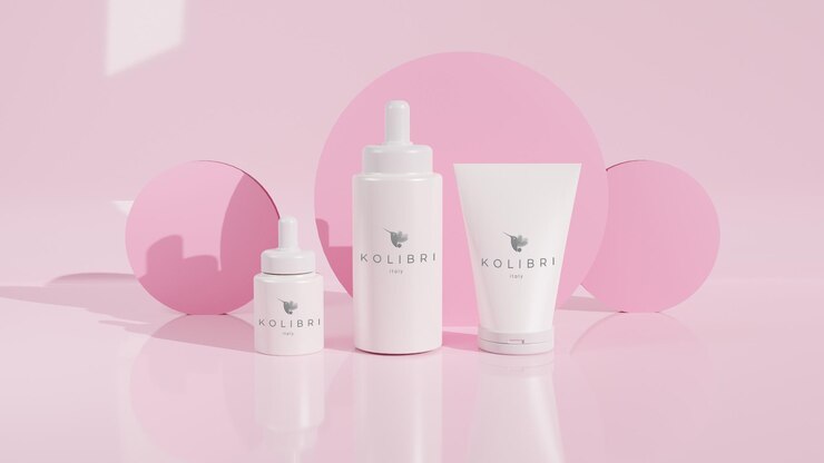 logotipo del prodotto di bellezza mockup gratuito psd