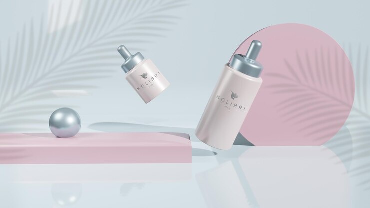 logotipo del prodotto di bellezza mockup gratuito psd