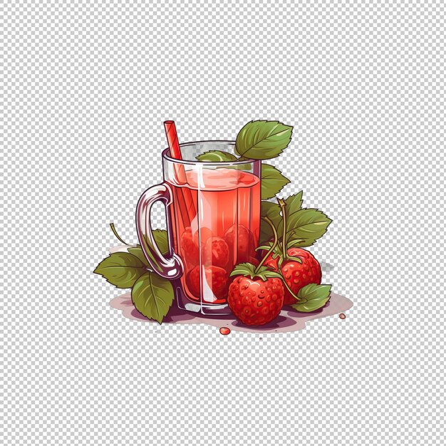 Logotipo do adesivo hawthorn berry juice isolado