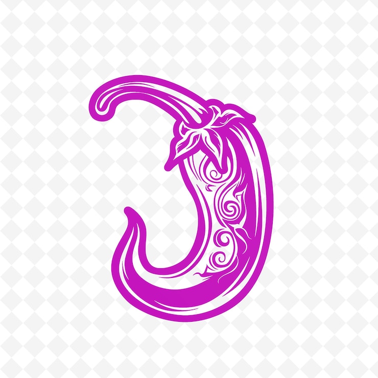 PSD logotipo do emblema de pimenta com design ornamentado e dragon graphi nature herb vector design collections