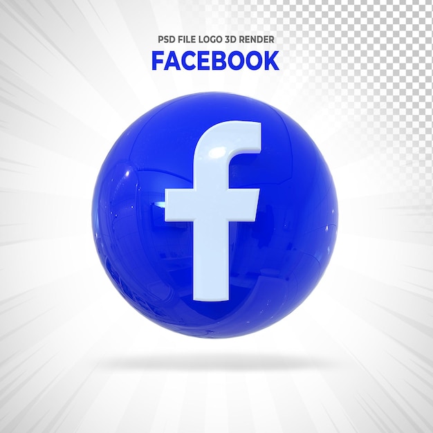 Logotipo do Facebook sosial media 3D Balloon