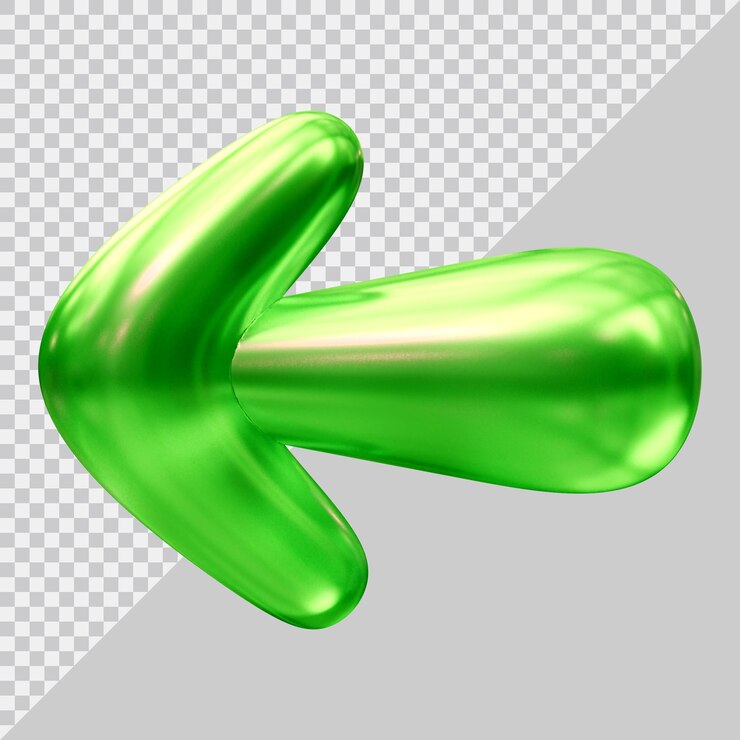 PSD logotipo do ícone de seta com estilo 3d moderno