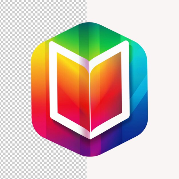 PSD logotipo do livro de leitura