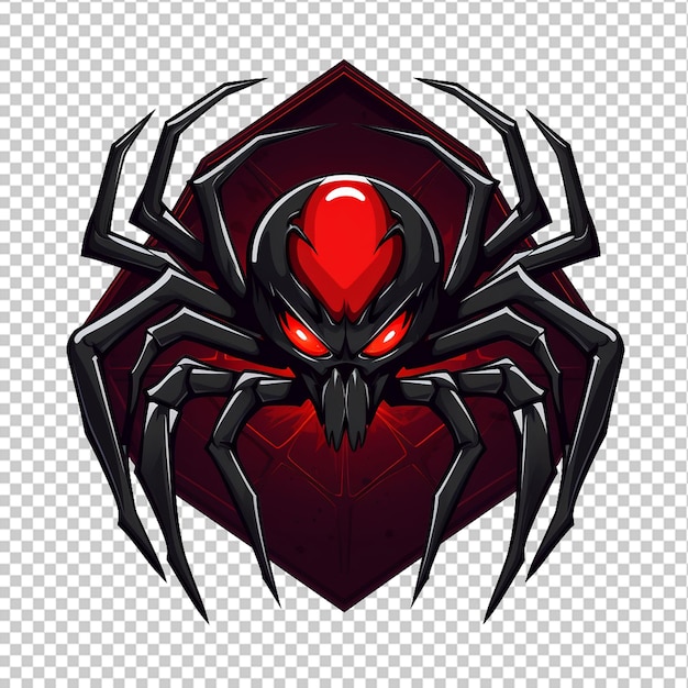 PSD logotipo do mascote aranha