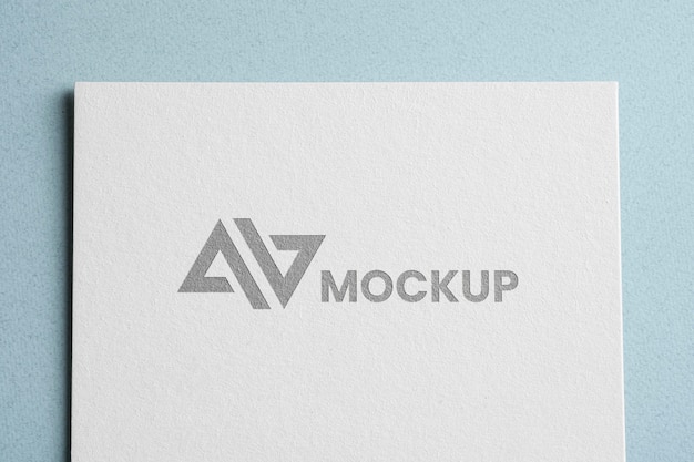 PSD logotipo do mock-up da identidade corporativa da vista superior